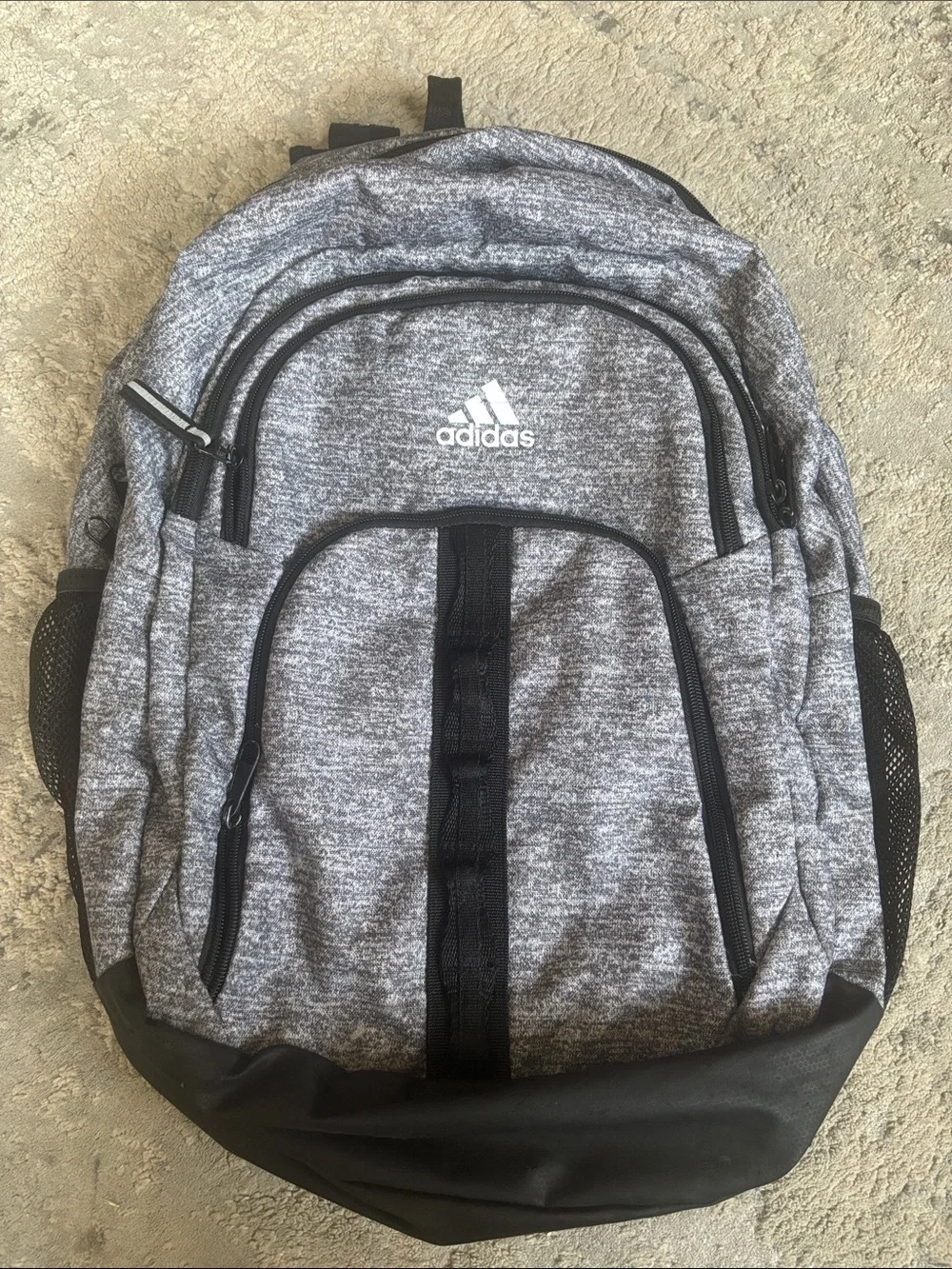 adidas Gray and Black Men's Athletic Backpack